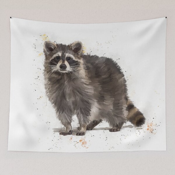 Item preview, Raccoon funny Painting designed and sold by Gerenuke.