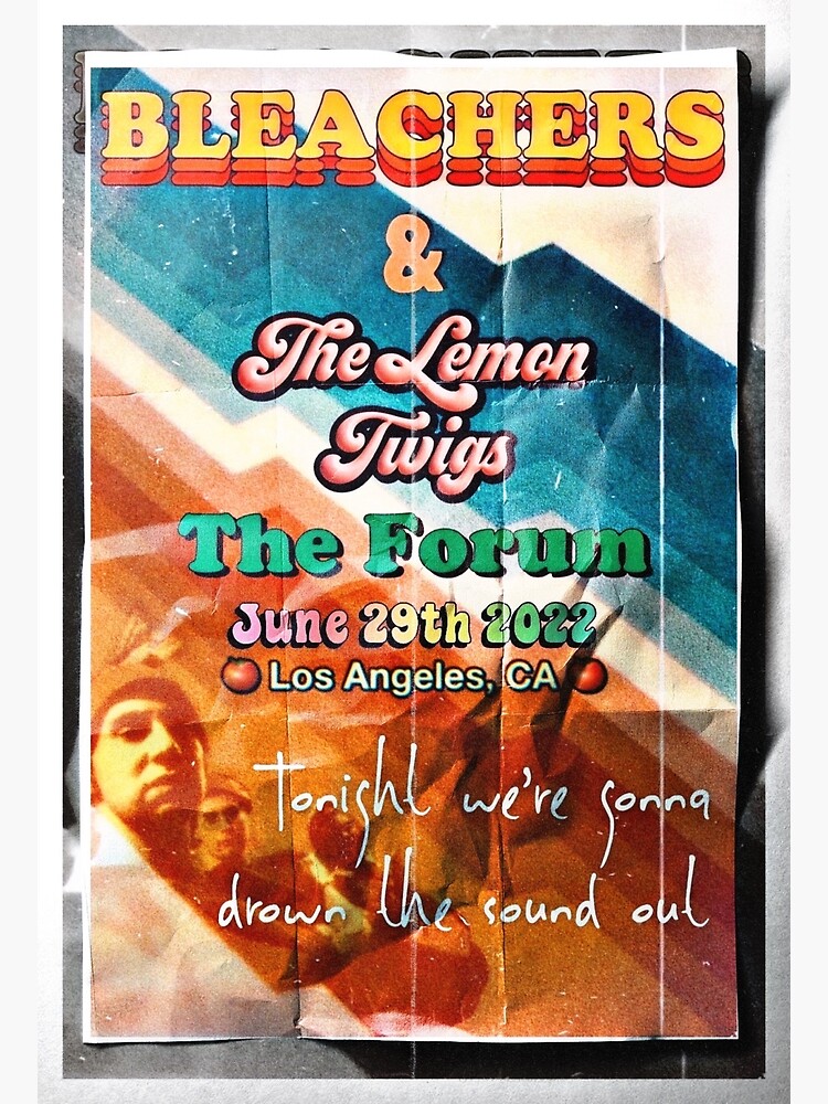 "Bleachers fan made poster the forum 2022" Poster for Sale by