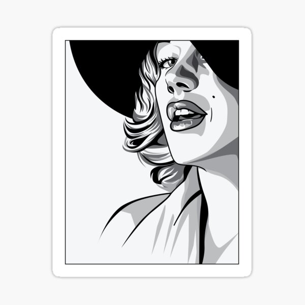 Marilyn Monroe-Kunst Sticker