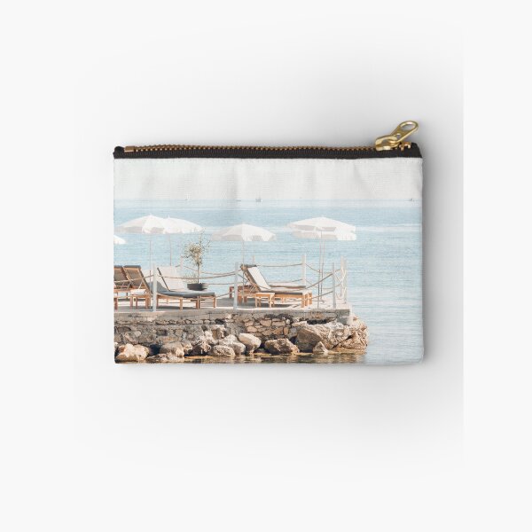 Item preview, White Beach Umbrella Print, Sun Lounger Beach Art, Fine Art Beach Photography, Antibes France, French Riviera Print, Cote Dazur Provence Print designed and sold by radub85.