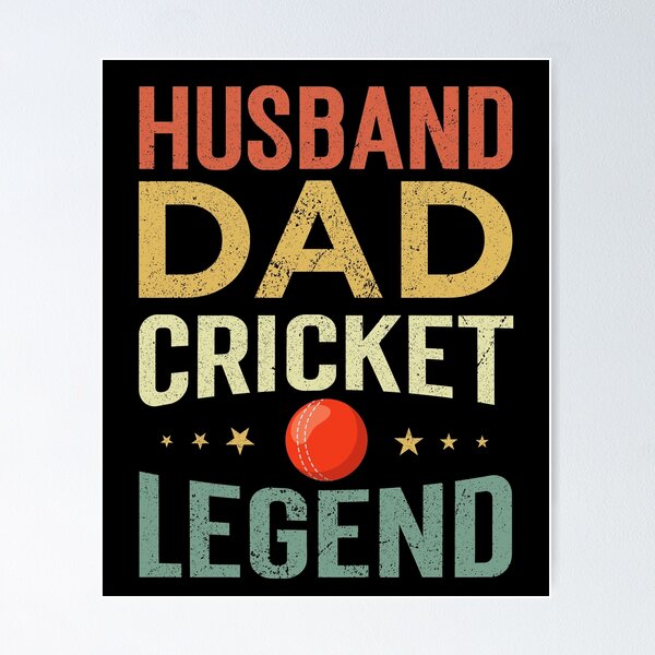 Item preview, Husband Dad Cricket legend designed and sold by Designista436.