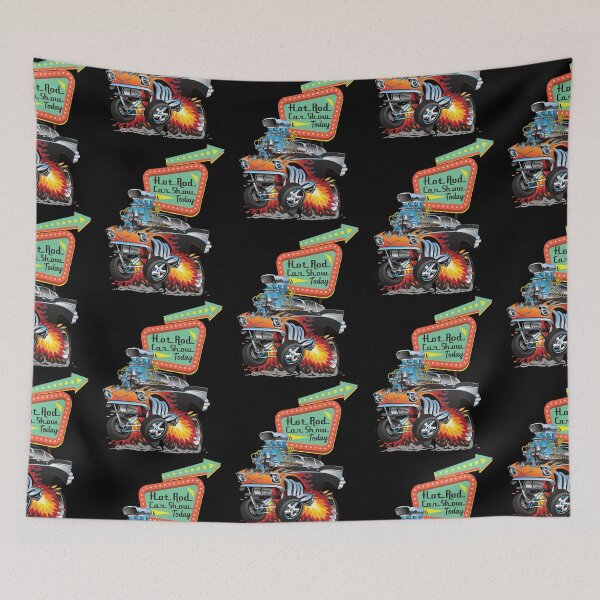 Item preview, Tri Five 1957 Hot Rod Retro Billboards Vintage Fifties Signage designed and sold by CharJens.
