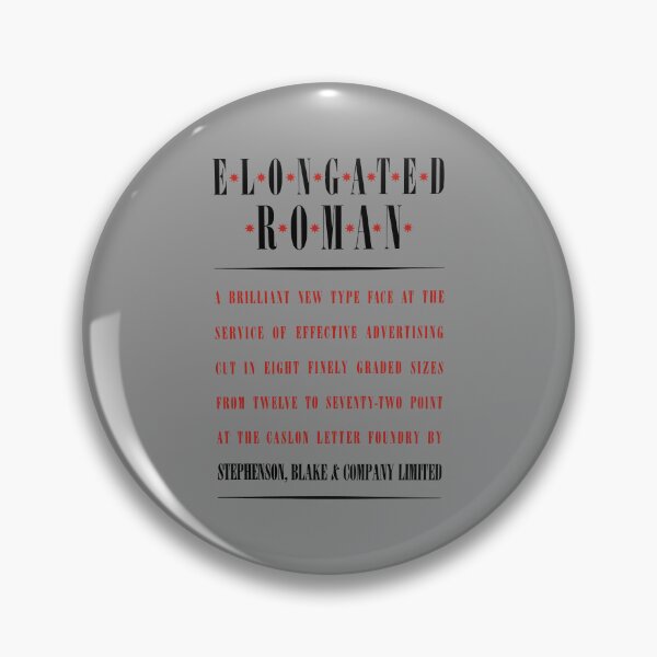 Item preview, ROMAN TYPEFACE / FONT designed and sold by ThrowbackAds.