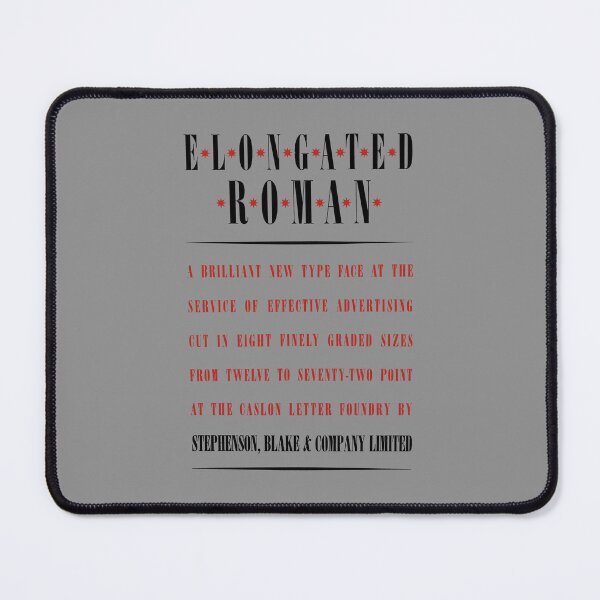 Item preview, ROMAN TYPEFACE / FONT designed and sold by ThrowbackAds.