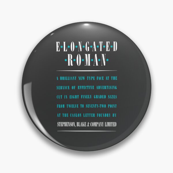 Item preview, ROMAN TYPEFACE / FONT designed and sold by ThrowbackAds.