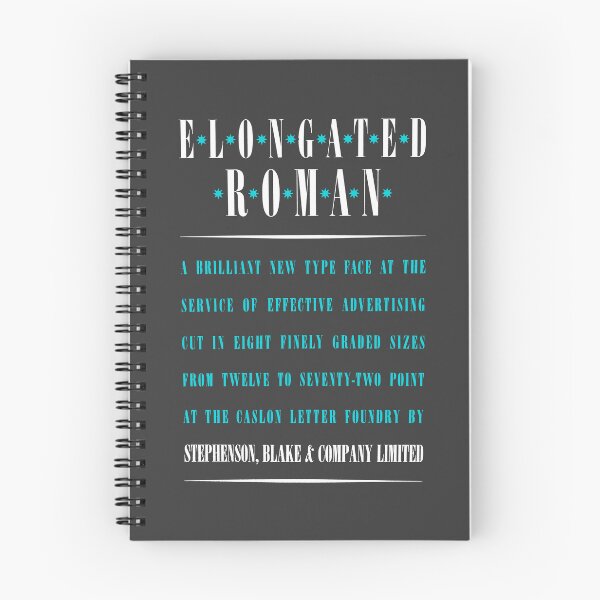 Item preview, ROMAN TYPEFACE / FONT designed and sold by ThrowbackAds.