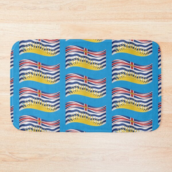 Item preview, British Columbia Flag waving - waving designed and sold by CAN-USA-Fanshop.