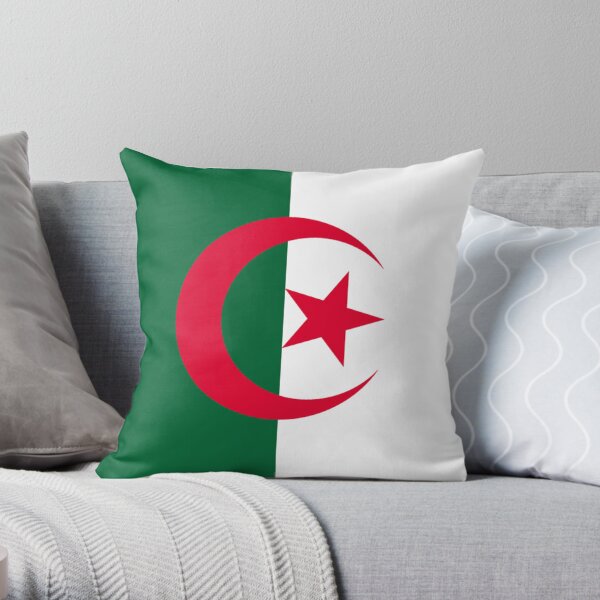 Flag of Algeria Throw Pillow