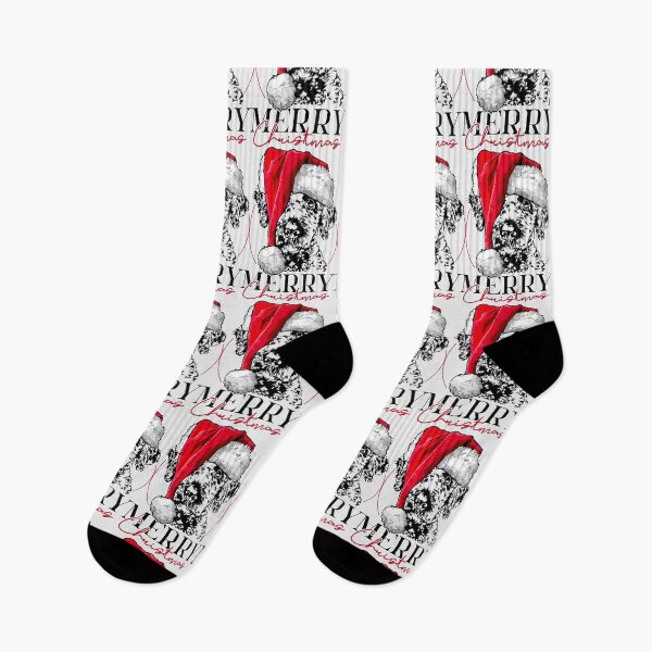 Item preview, Santa Lagotto Romagnolo Merry Christmas dogs designed and sold by dogarts.