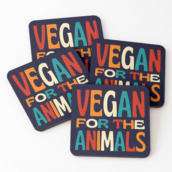 Item preview, Vegan For The Animals - Retro designed and sold by GreenSlate.