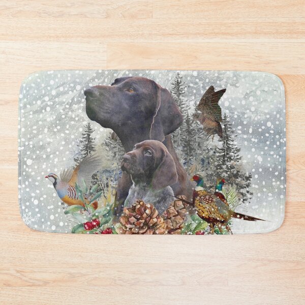 Item preview, German Shorthaired Pointer in winter  designed and sold by TammyHunterArt.