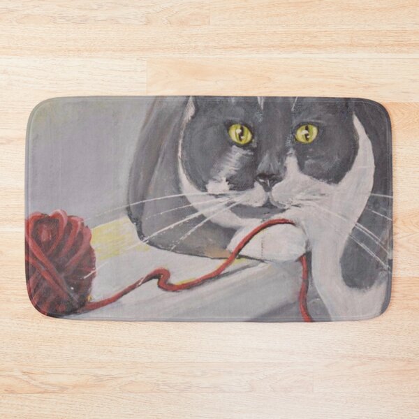 Item preview, Red Yarn and a Cat designed and sold by Sally peckham.