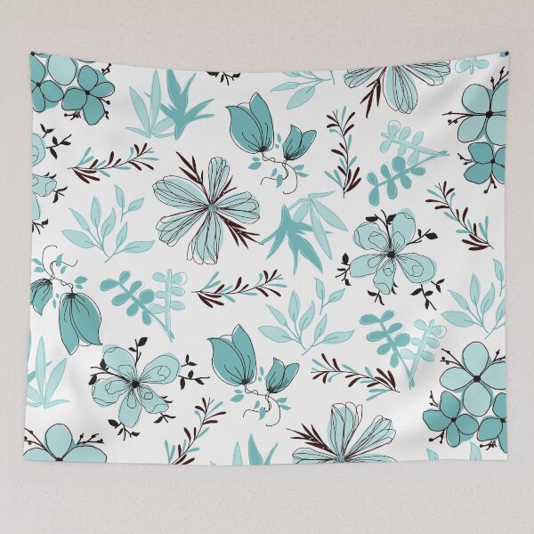 Item preview, Our Hidden Love-Garden (turquoise) designed and sold by Dorina Larsdotter.