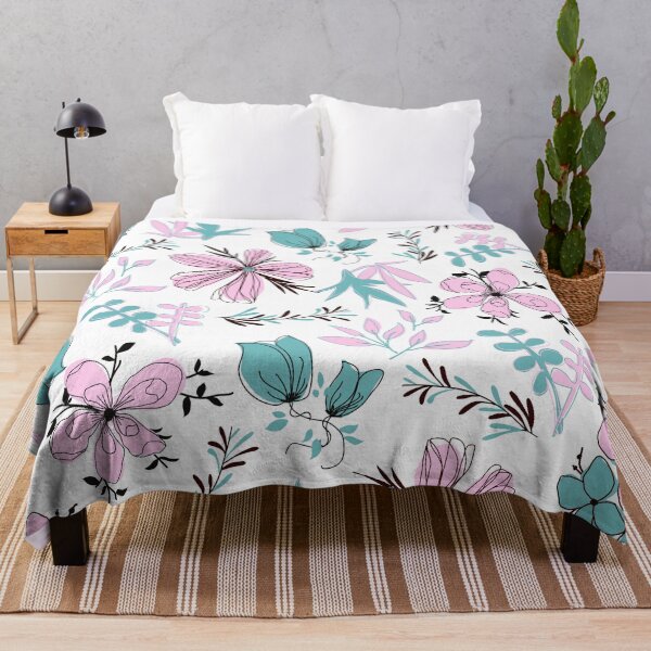 Item preview, Our Hidden Love-Garden (pink-turquoise) designed and sold by Dorina Larsdotter.