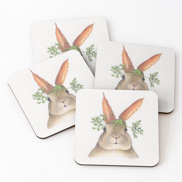 Item preview, Surreal Rabbit with Carrot Ears designed and sold by sarahkeenan.