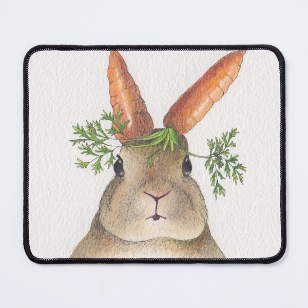 Item preview, Surreal Rabbit with Carrot Ears designed and sold by sarahkeenan.