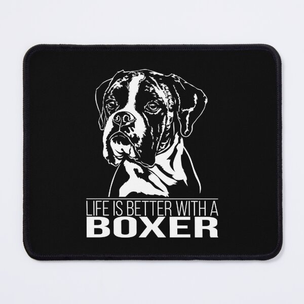 Item preview, Boxer dog life is better dog saying designed and sold by dogarts.