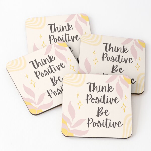 Item preview, Think Positive Be Positive Sign - Encouraging and Positivity sign designed and sold by StarStudio360.