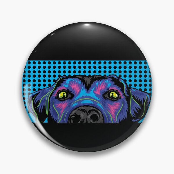 Aperçu de l'œuvre Conception de chiot Pop Art néon créée et vendue par CLgraphics.