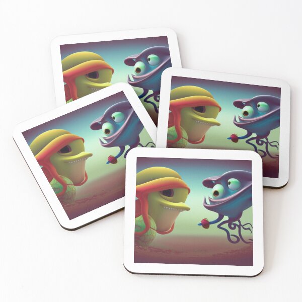 Item preview, Squids Playing Football.  Squid Games designed and sold by LeanDesigns.