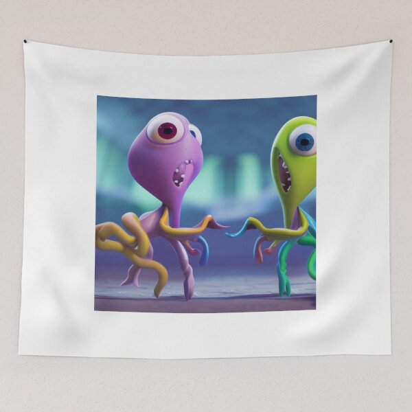 Item preview, Squids Playing Rhythm Games.  Squid Games designed and sold by LeanDesigns.