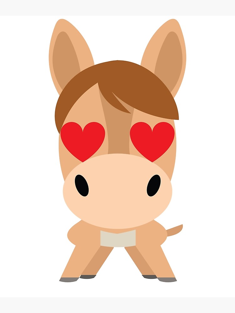 "Donkey Emoji " Photographic Print by HippoEmo Redbubble