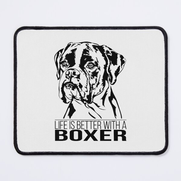 Item preview, Boxer dog life is better dog saying designed and sold by dogarts.