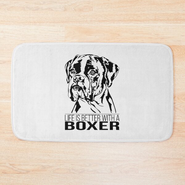 Item preview, Boxer dog life is better dog saying designed and sold by dogarts.