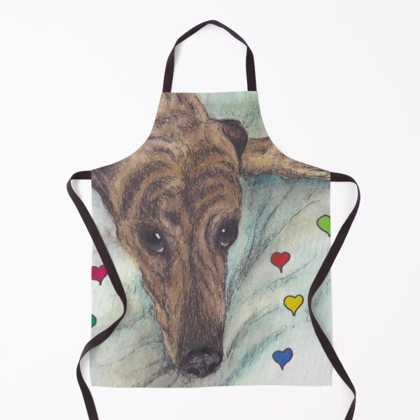 Item preview, Brown brindle greyhound with lovely eyes designed and sold by sarahkeenan.