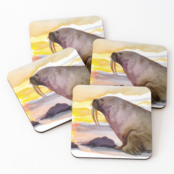 Item preview, Walrus Looking At Sunset designed and sold by AyfuDesigns.
