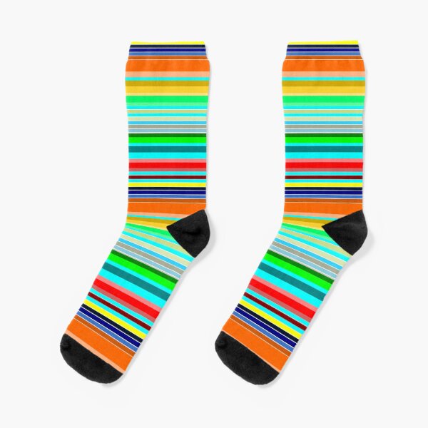Horizontal stripes colorful Socks