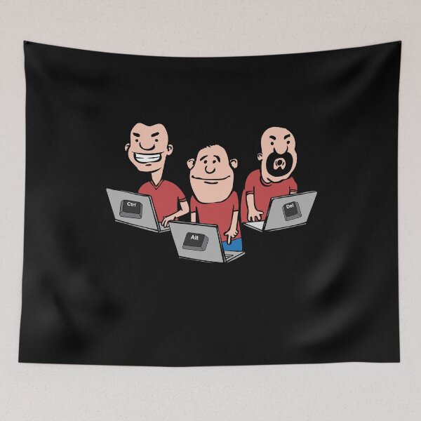 Item preview, Ctrl Alt Del Computer It Hacker Code designed and sold by MooonTees.