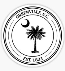 Greenville Palmetto Tree Sticker
