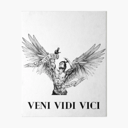 Veni Vidi Vici Art Board Print for Sale by ojasha