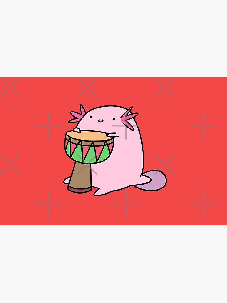 Axolotl Playing the Djembe by SaradaBoru