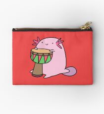 Axolotl Playing the Djembe Studio Pouch