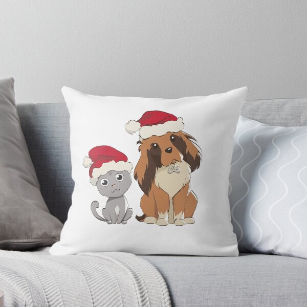 Item preview, Kitty and Doggy - Christmas Cute Animal designed and sold by FluffyPuffyFolk.