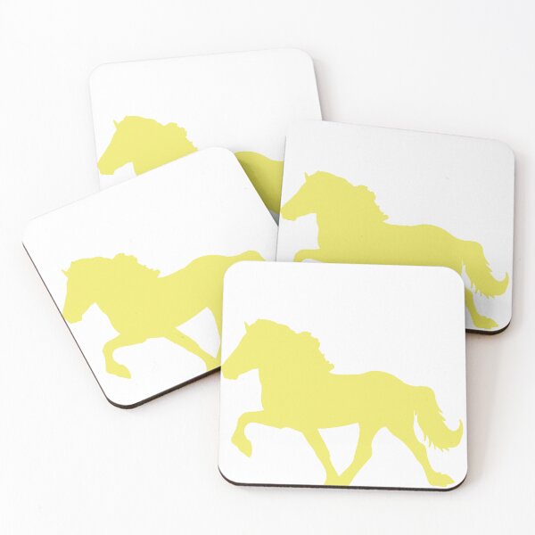 Item preview, Icelandic horse Yellow silhouette designed and sold by Eymirart.