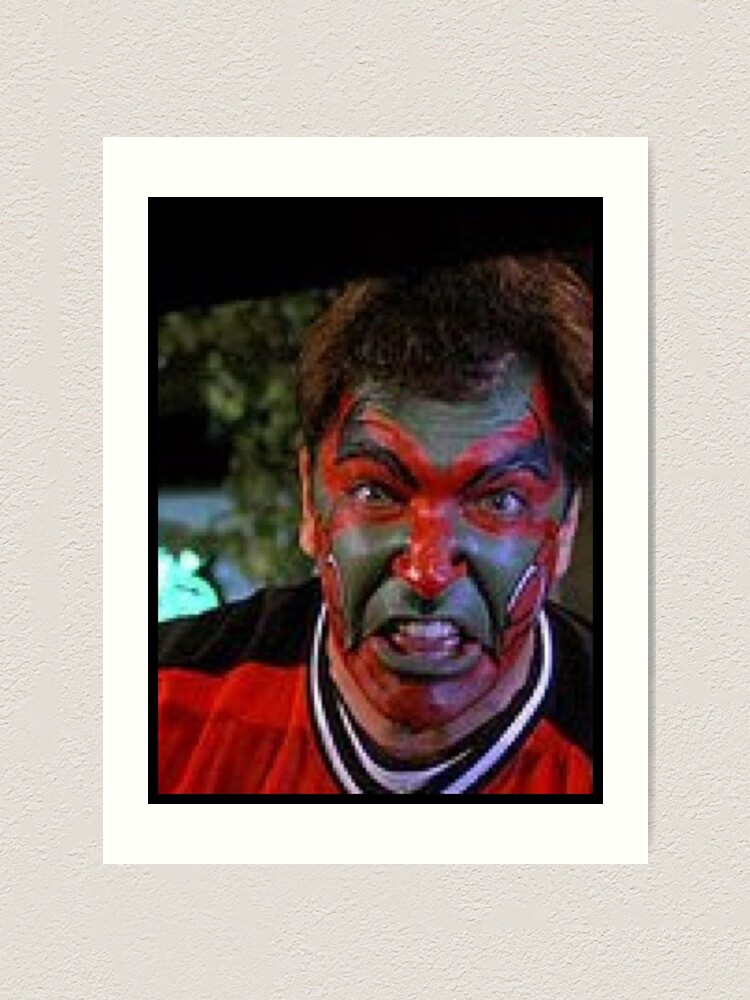 David Puddy Facepaint Art Board Print for Sale by Nelson Mutts