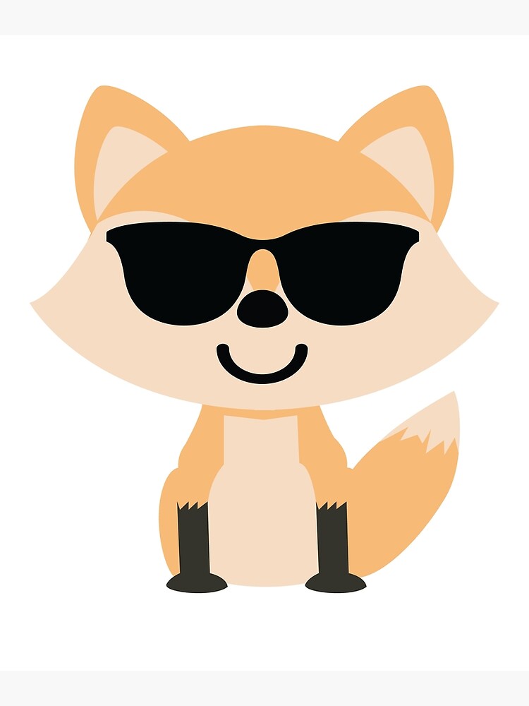 "Fox Emoji " Framed Art Print by HippoEmo Redbubble
