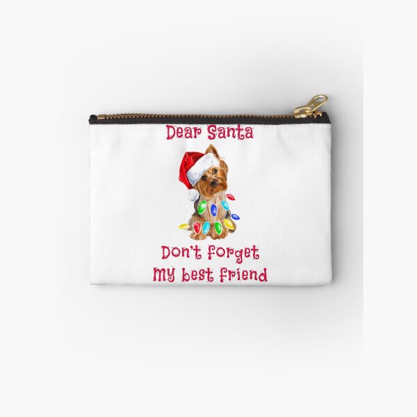 Item preview, Dear Santa don't forget my best friend dog Yorkie Christmas designed and sold by PG Illustration.