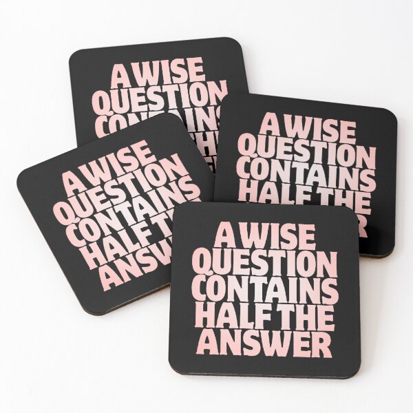 Item preview, A wise question contains half the answer v.4 designed and sold by x1brett.