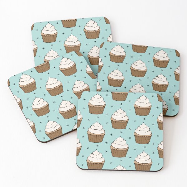 Item preview, Cutie Cupcake Pattern (mint blue) designed and sold by Design Minds Boutique.