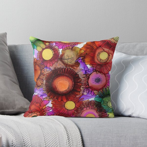 Gardenflowers Throw Pillow