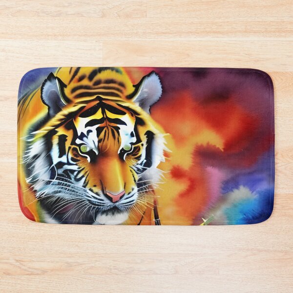 Aperçu de l'œuvre AI Generated Art, Tiger, aquarelle 3 créée et vendue par ACC .