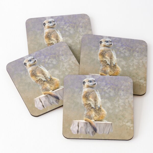 Item preview, Meerkat on guard designed and sold by HywelReesArtist.