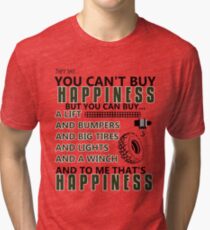 Camiseta de tejido mixto Felicidad