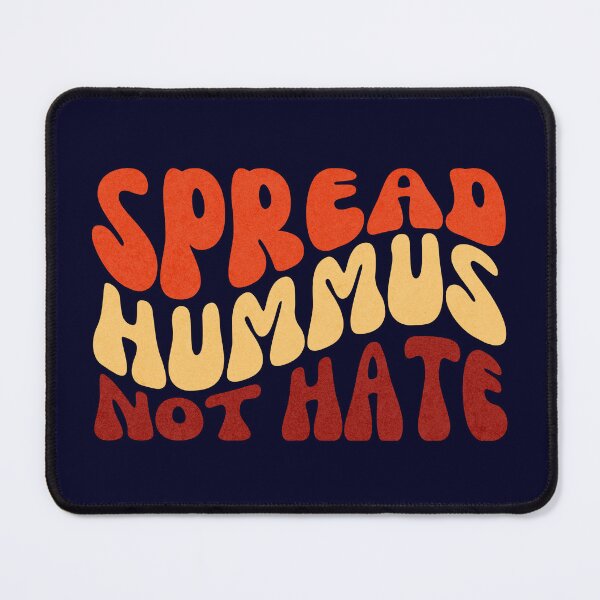 Item preview, Spread Hummus Not Hate - Retro Peace and Vegan Food designed and sold by GreenSlate.