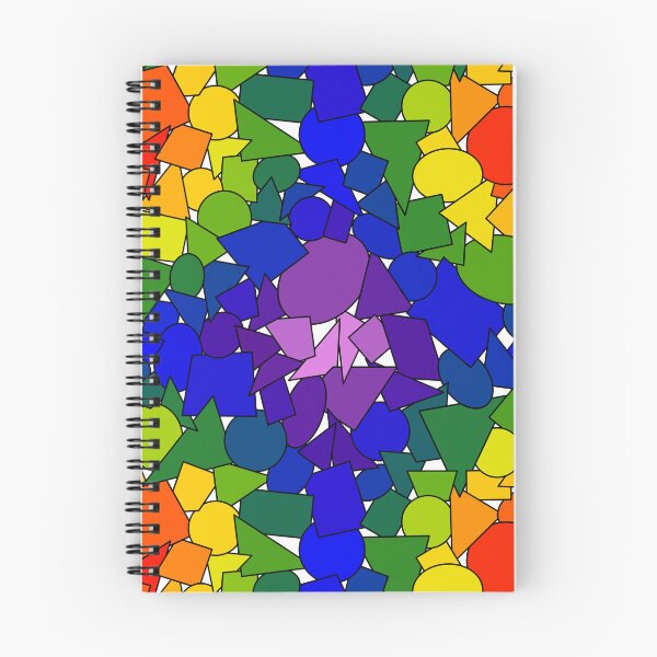 Item preview, Rainbow Overlapping Shapes w/ white background  designed and sold by The-Floral-One.