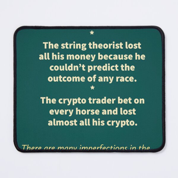 Item preview, The String Theorist and the CryptoTrader designed and sold by TechLaughs.